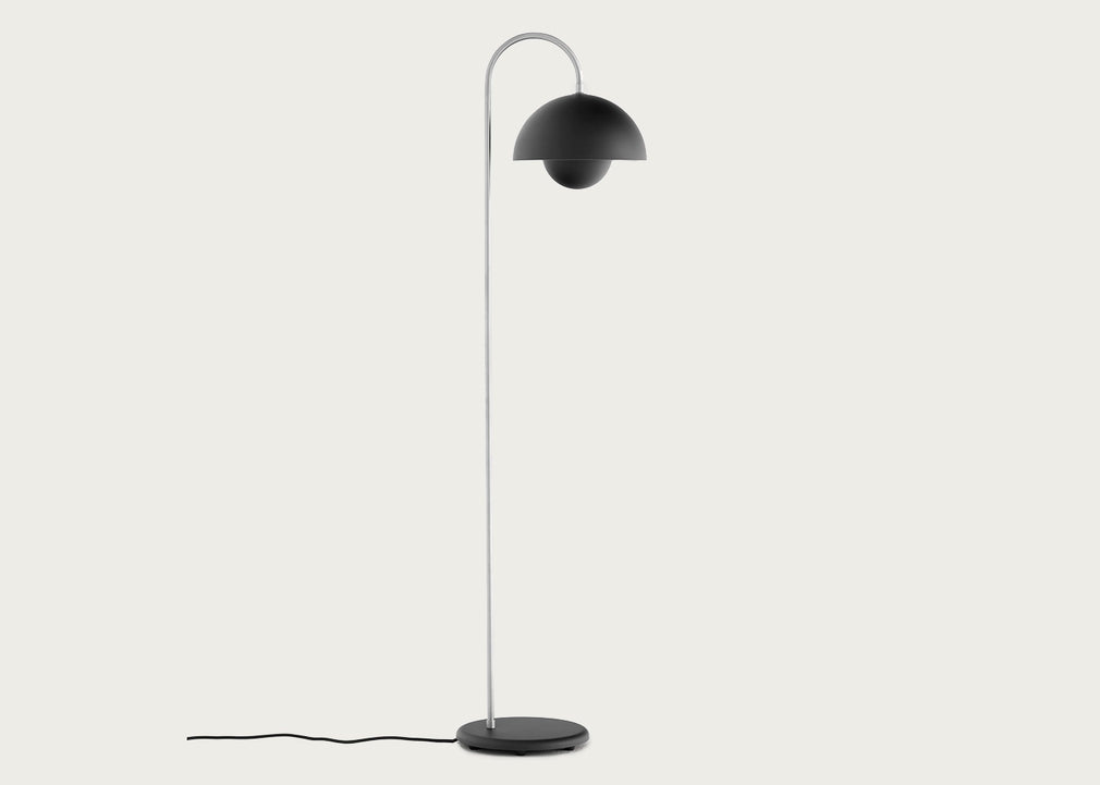 Flowerpot Floor Lamp Chrome