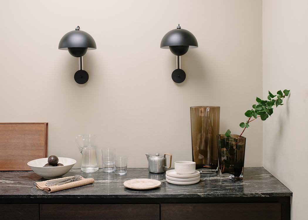 Flowerpot Wall Light Chrome