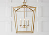 Darlana Lantern Pendant Light Medium / Aged Iron