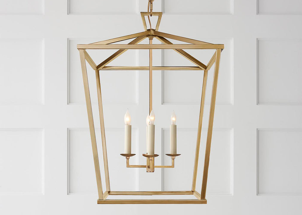 Darlana Lantern Pendant Light Medium / Aged Iron