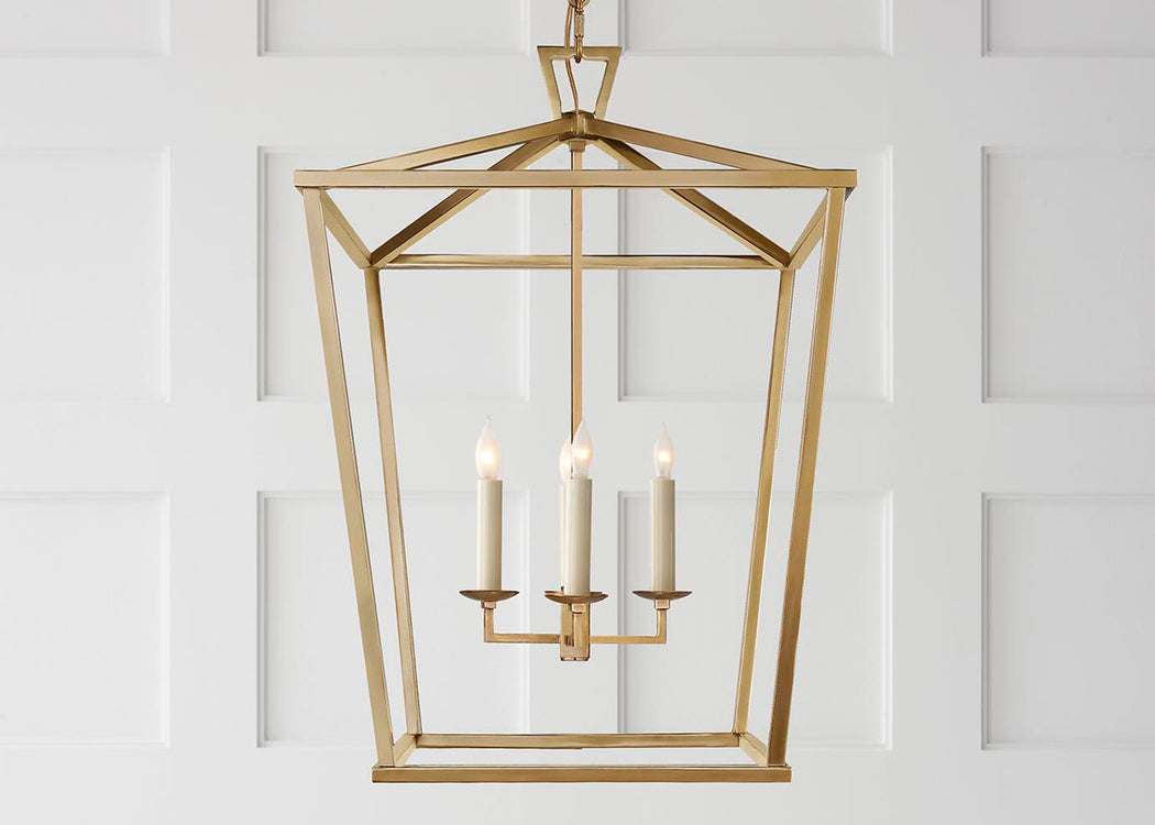 Darlana Lantern Pendant Light Medium / Aged Iron