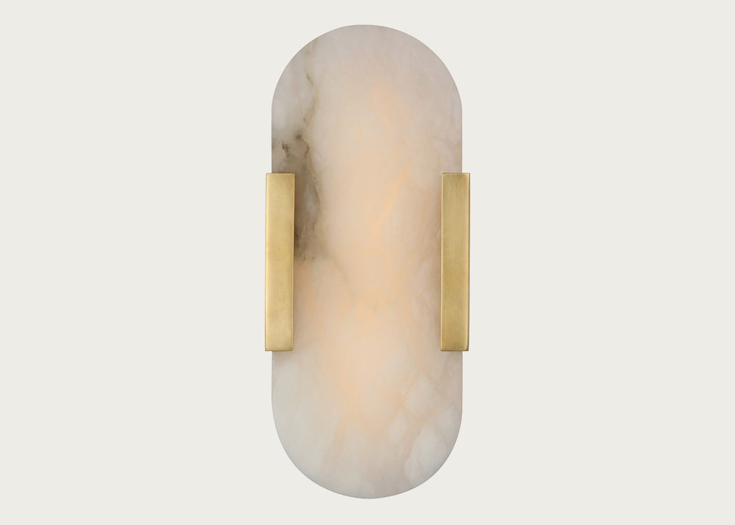 Melange LED Elongated Sconce Wall Light 20" / Antique Brass