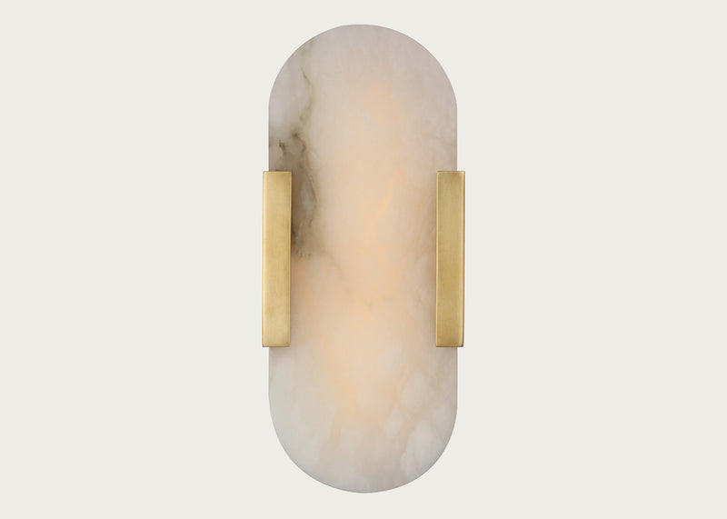 Melange LED Elongated Sconce Wall Light 20" / Antique Brass