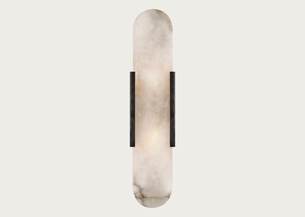 Melange LED Elongated Sconce Wall Light 20" / Antique Brass