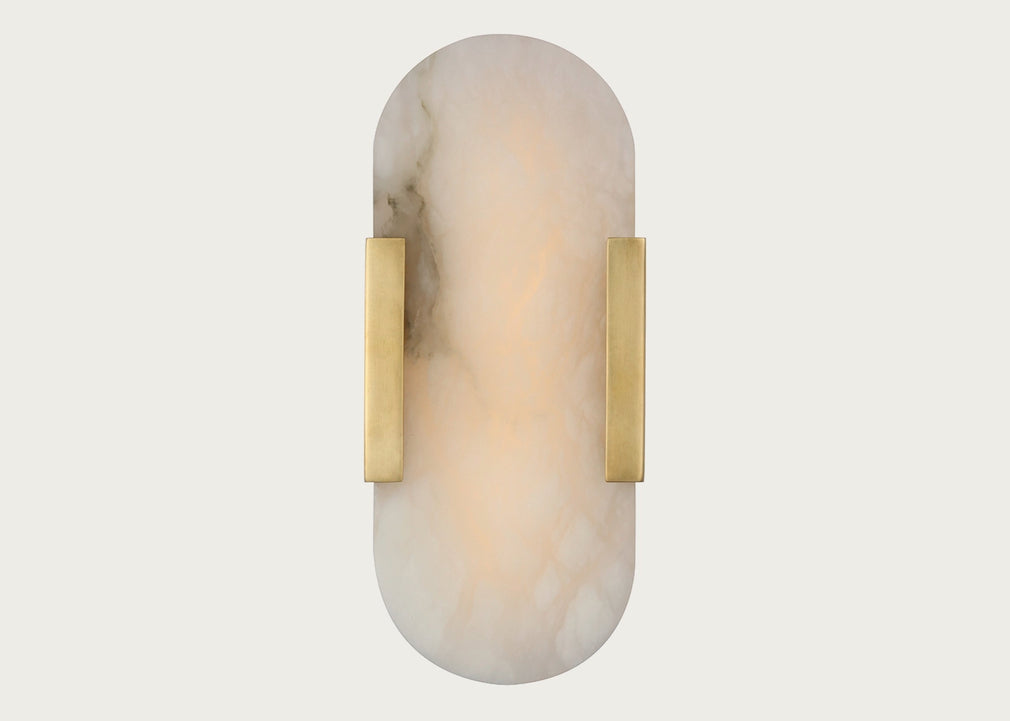 Melange LED Elongated Sconce Wall Light 20" / Antique Brass
