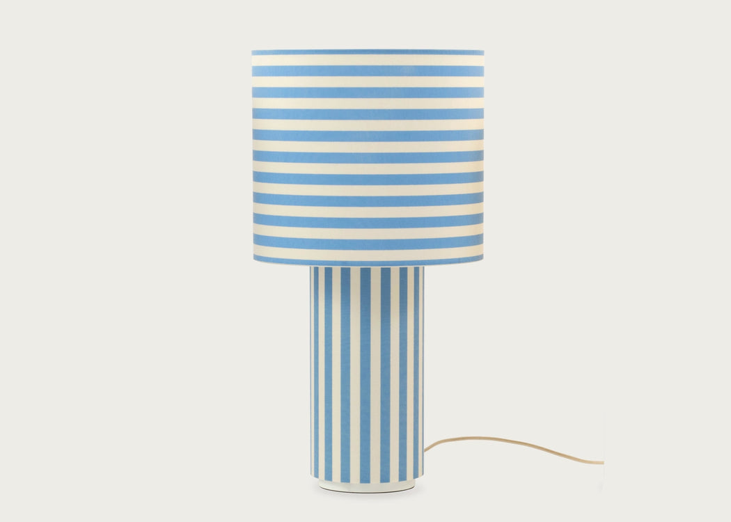 Raie Fabric Table Lamp Red