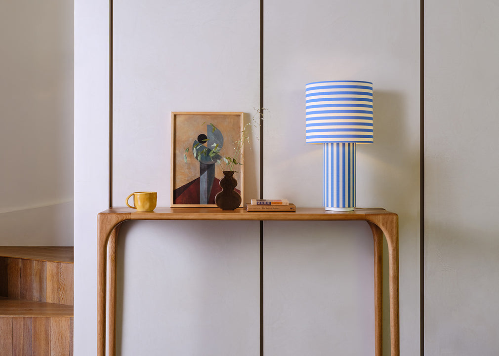 Raie Fabric Table Lamp Raie Red