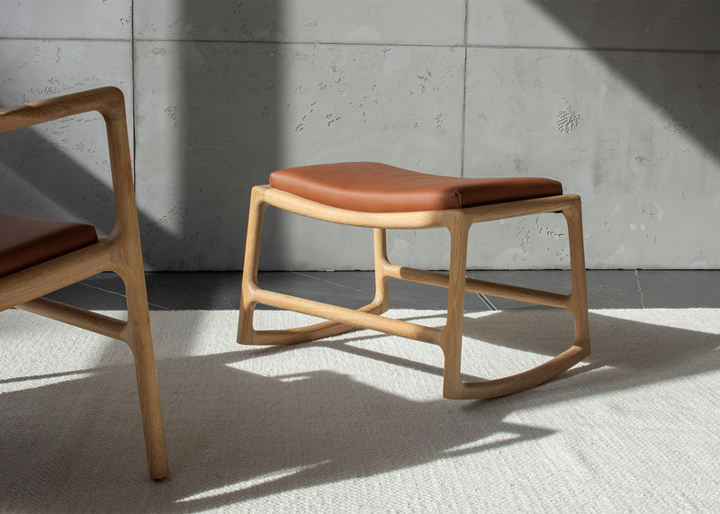 Dedo Footstool Dakar Leather Whisky