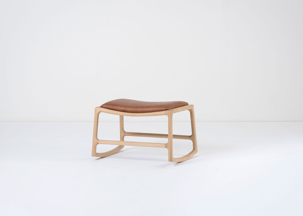 Dedo Footstool Dakar Leather Whisky