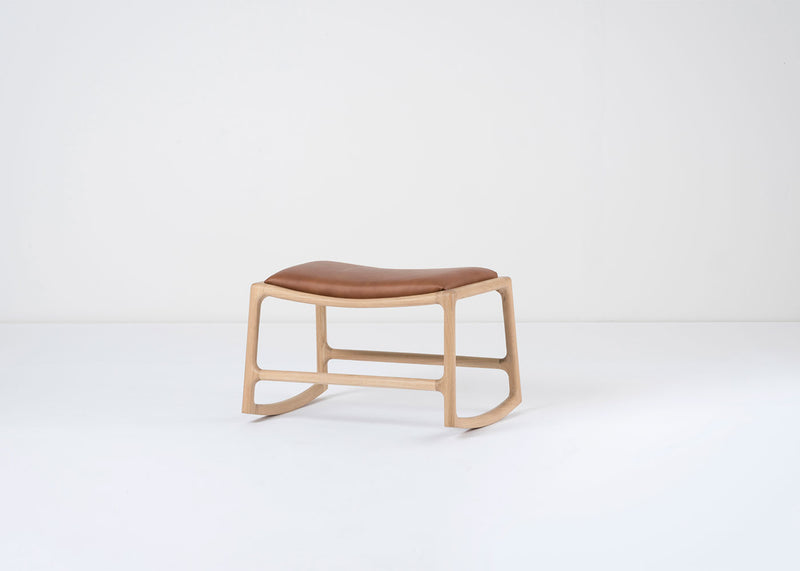 Dedo Footstool Dakar Leather Whisky