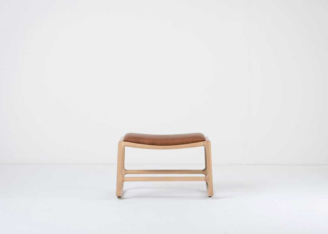 Dedo Footstool Dakar Leather Whisky