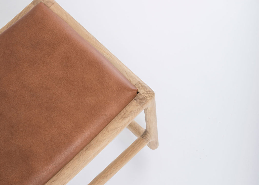 Dedo Footstool Dakar Leather Whisky