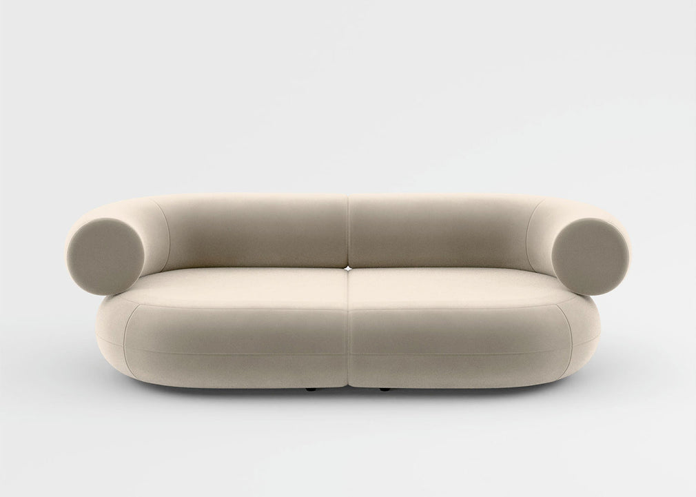Fat 2 Seater Sofa Boucle Ivory 0101