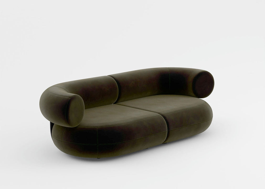 Fat 2 Seater Sofa Boucle Ivory 0101