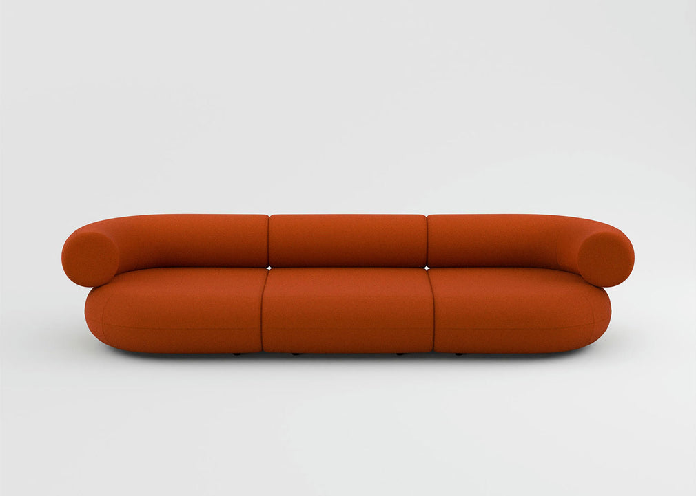 Fat 3 Seater Sofa Boucle Ivory 0101