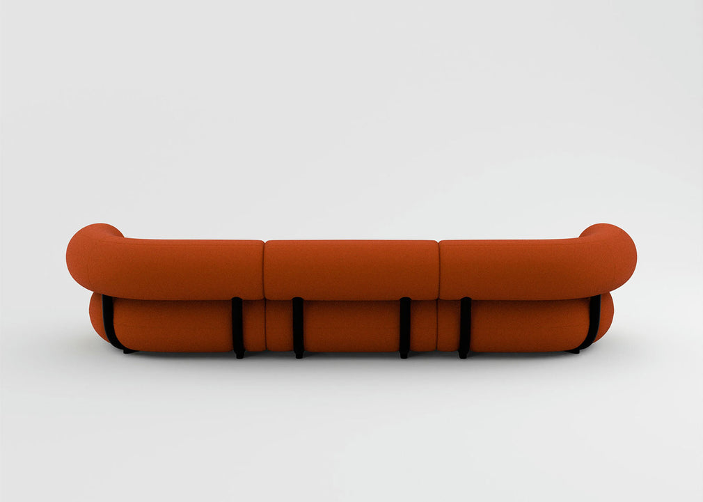 Fat 3 Seater Sofa Boucle Ivory 0101