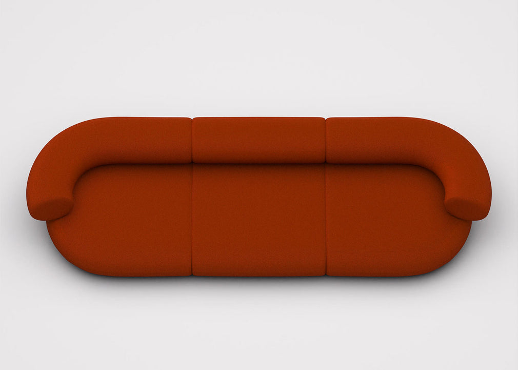 Fat 3 Seater Sofa Boucle Ivory 0101