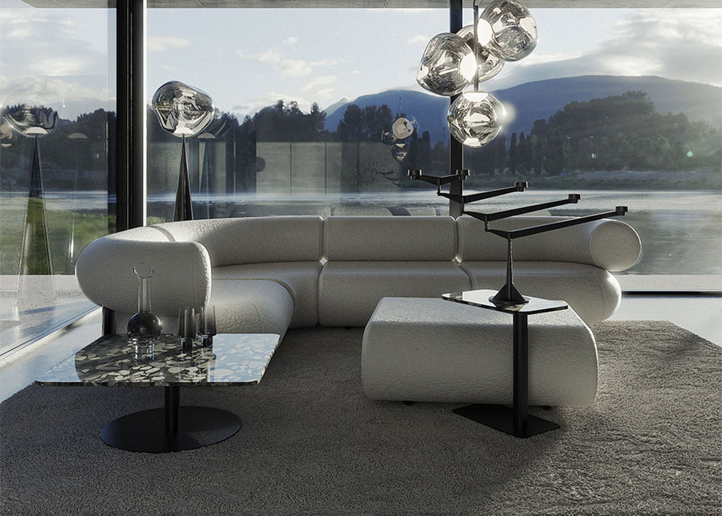 Fat 3 Seater Sofa Boucle Ivory 0101
