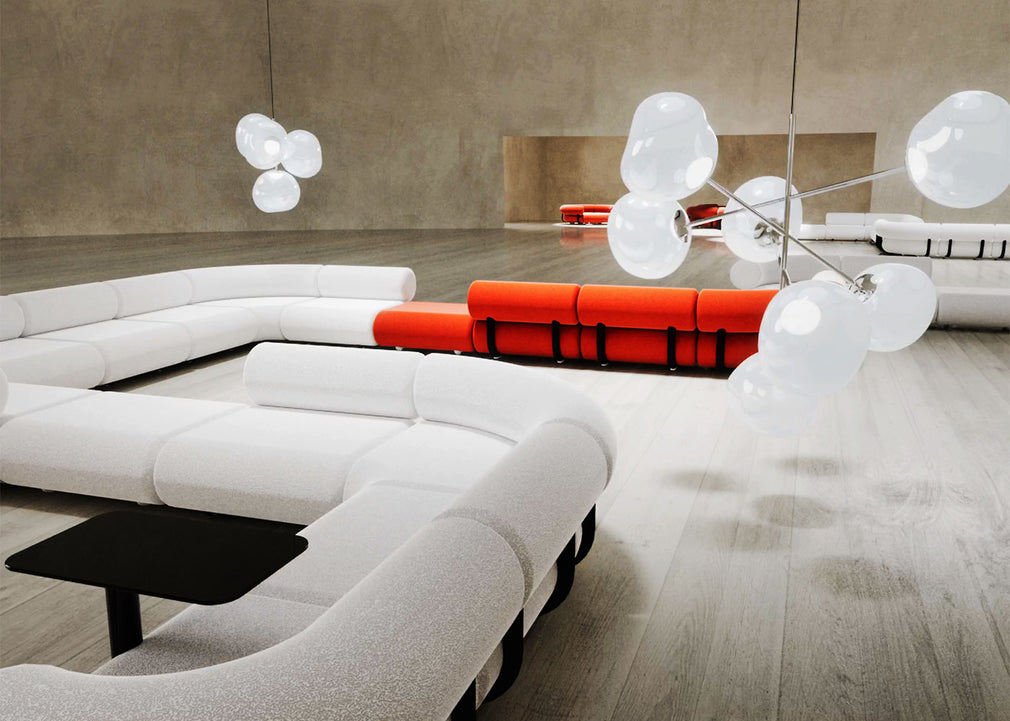 Fat 3 Seater Sofa Boucle Ivory 0101