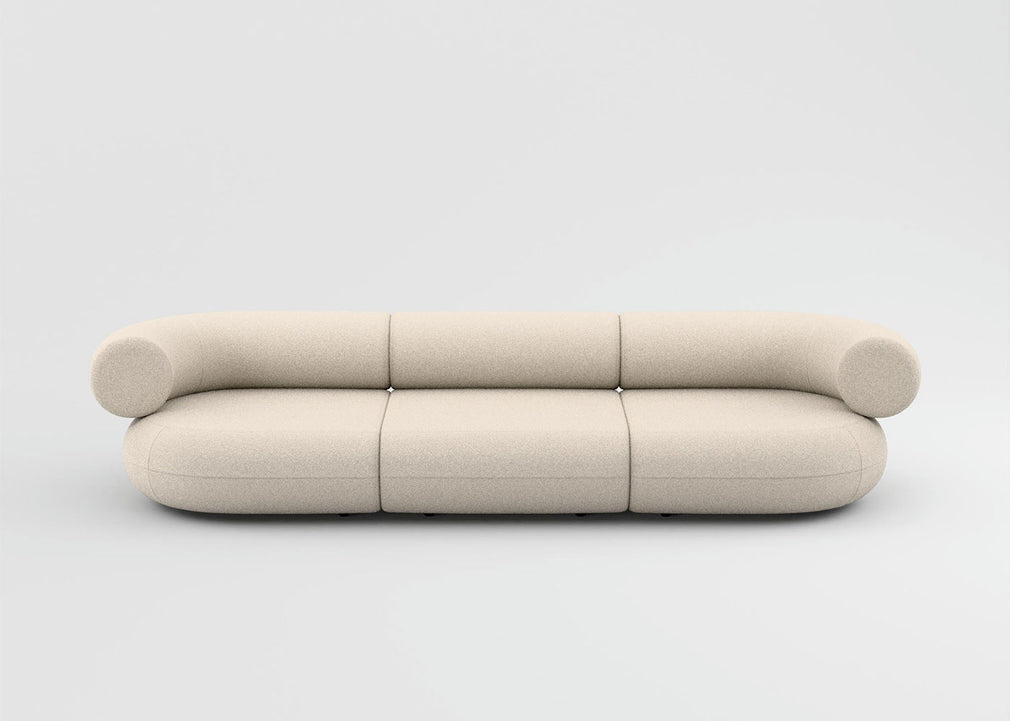 Fat 3 Seater Sofa Boucle Ivory 0101