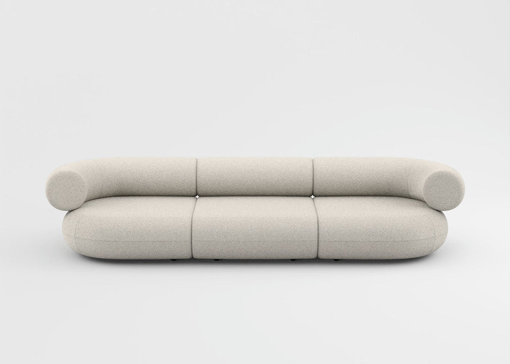 Fat 3 Seater Sofa Boucle Ivory 0101