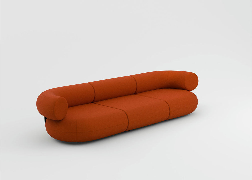 Fat 3 Seater Sofa Boucle Ivory 0101