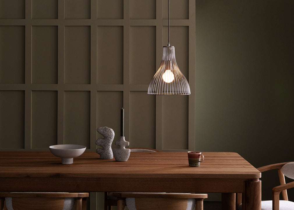 Makiko Pendant Light Brushed Steel Large