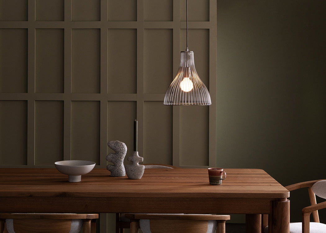 Makiko Pendant Light Brushed Steel Large