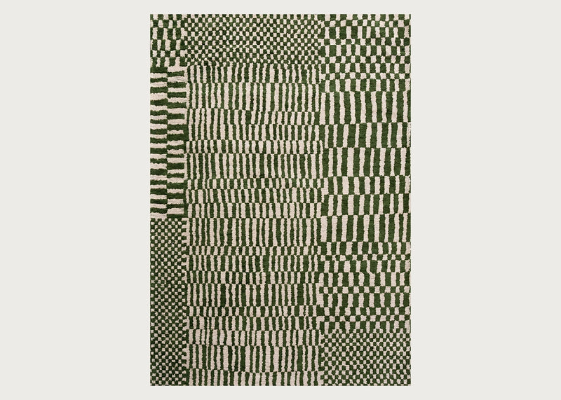 Berber Rug Green 170cm x 240cm