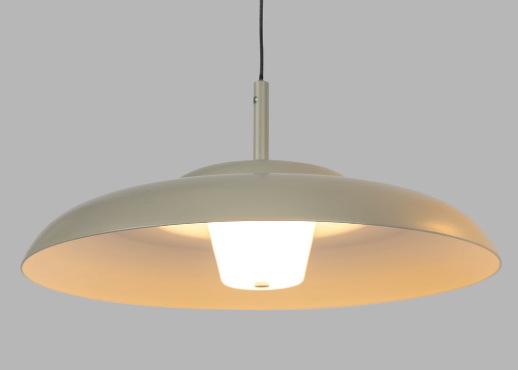 Diner LED Metal Pendant Light Black / Large