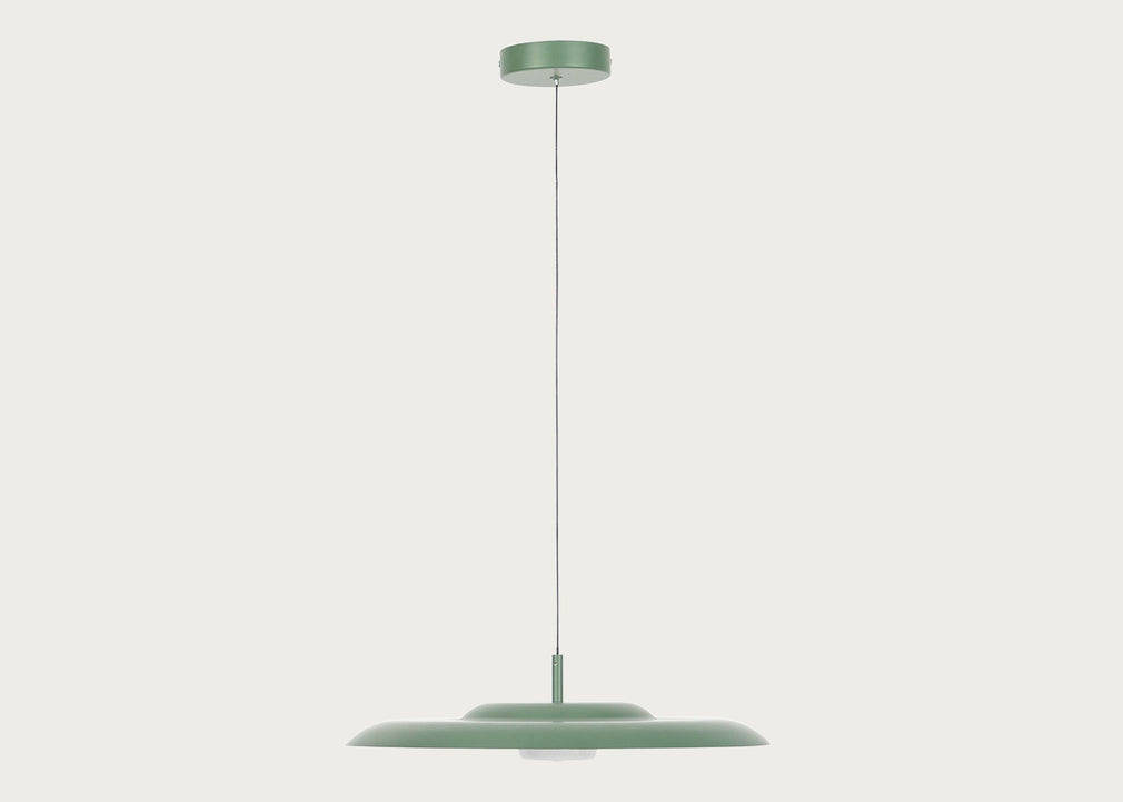 Diner LED Metal Pendant Light Black / Large