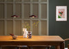 Diner LED Metal Pendant Light Black / Large