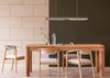 Onda LED Long Pendant Light Brass