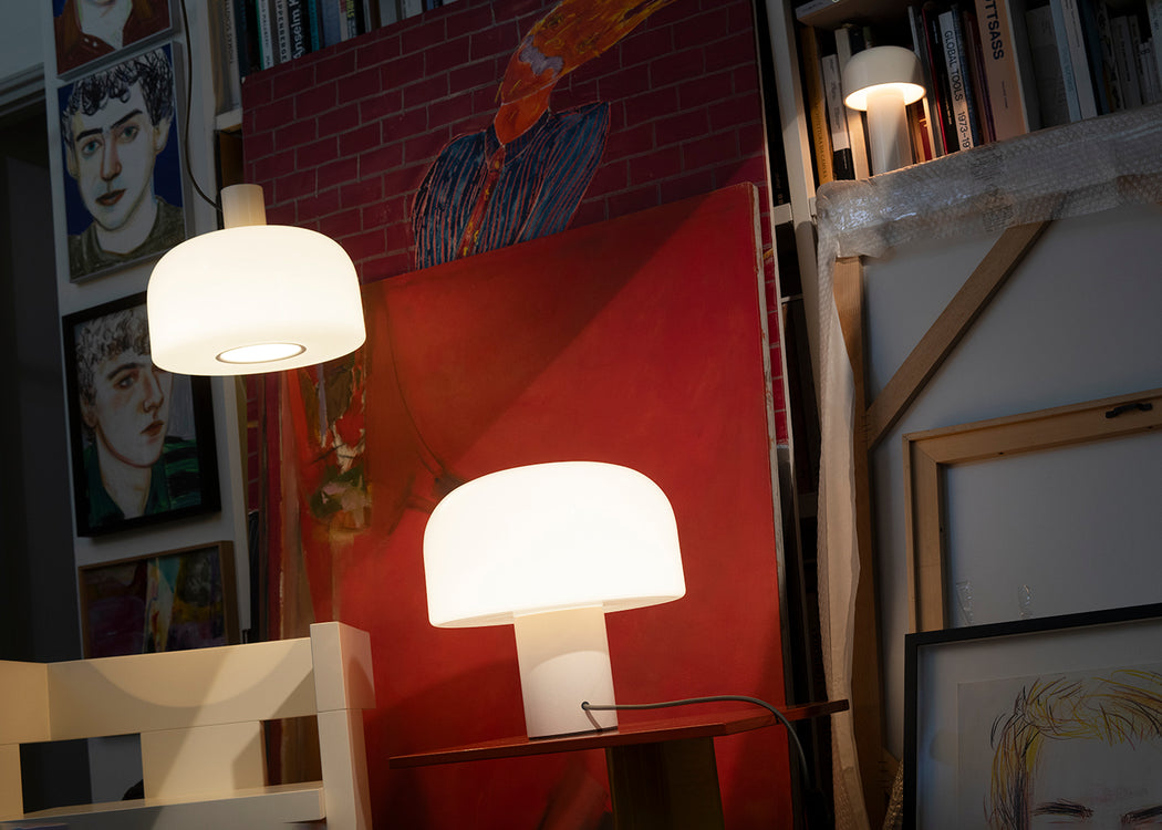 Bellhop Pendant Light White & Choko