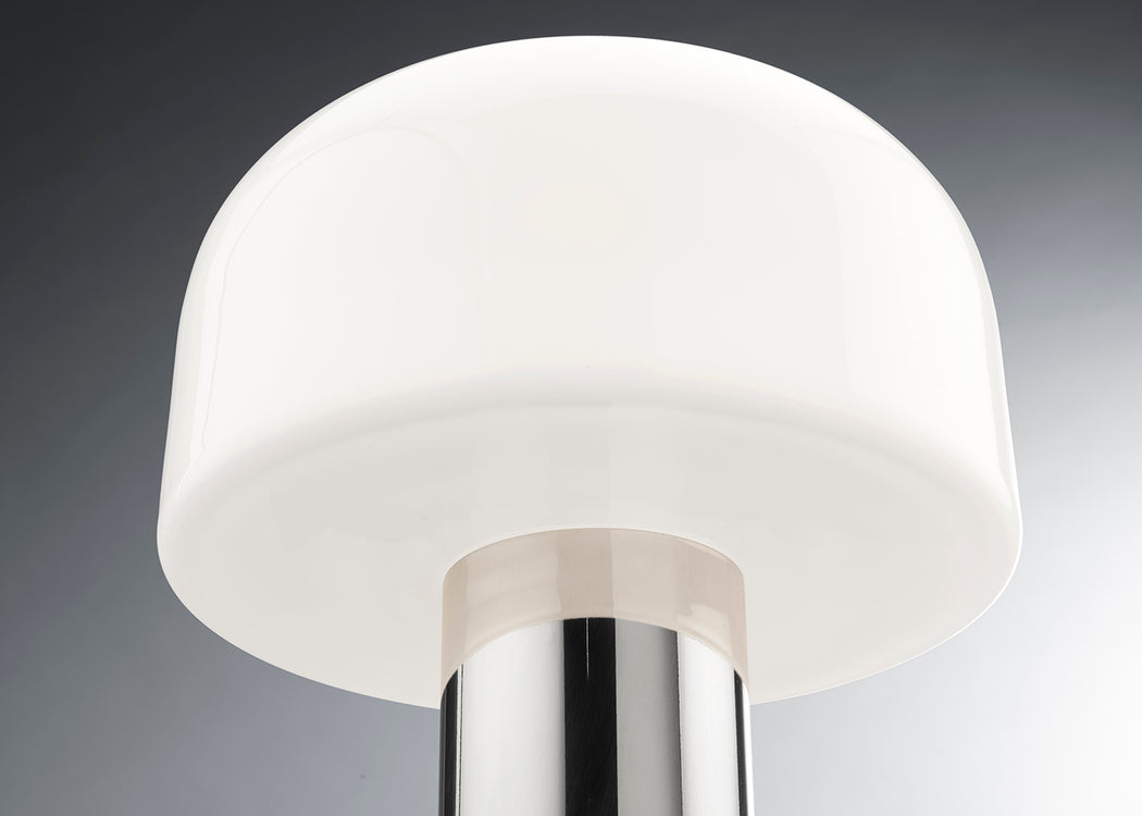 Bellhop Table Lamp White & Choko