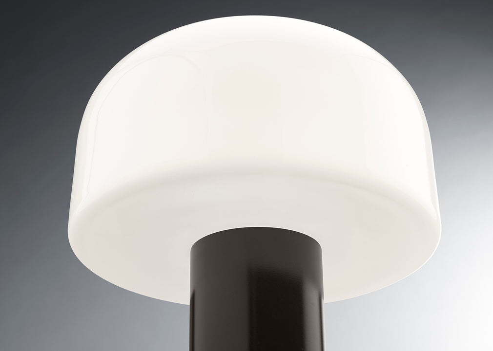 Bellhop Table Lamp White & Choko