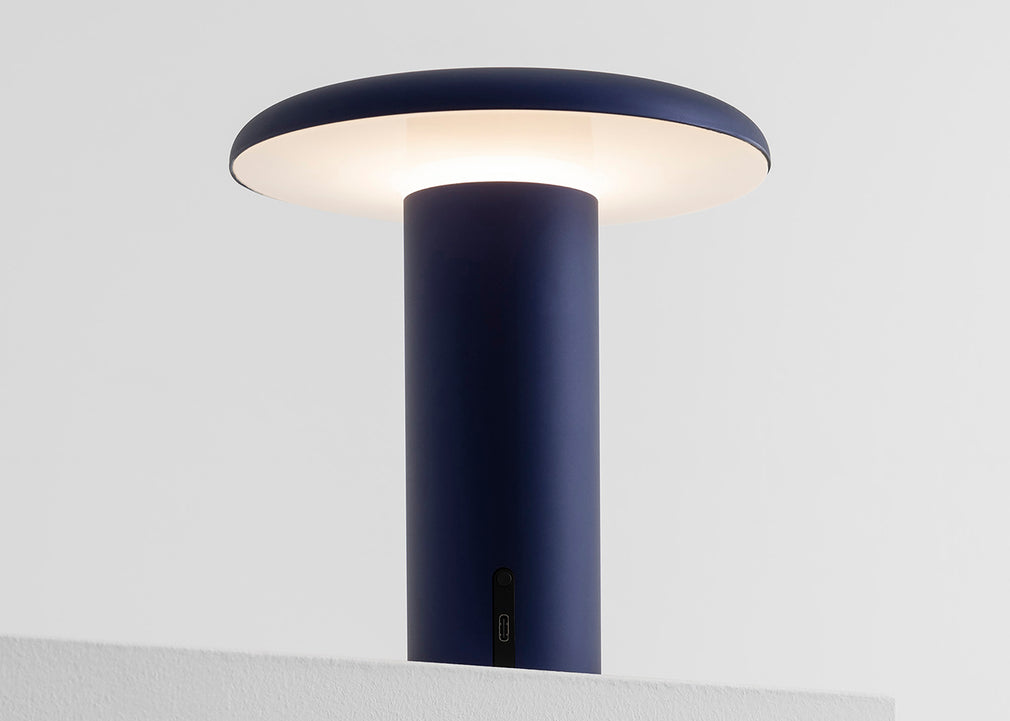 Takku LED Portable Table Lamp Anodized Blue