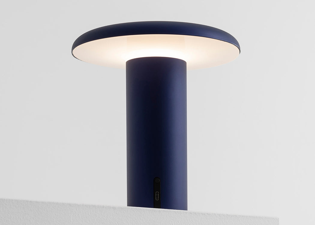 Takku LED Portable Table Lamp Anodized Blue