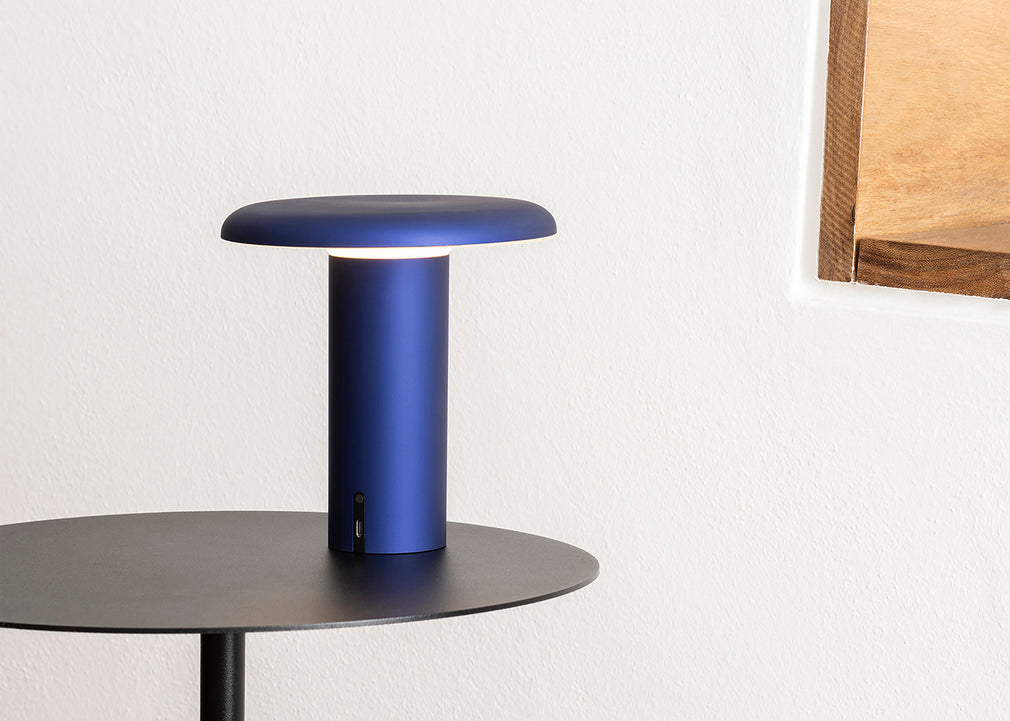 Takku LED Portable Table Lamp Anodized Blue