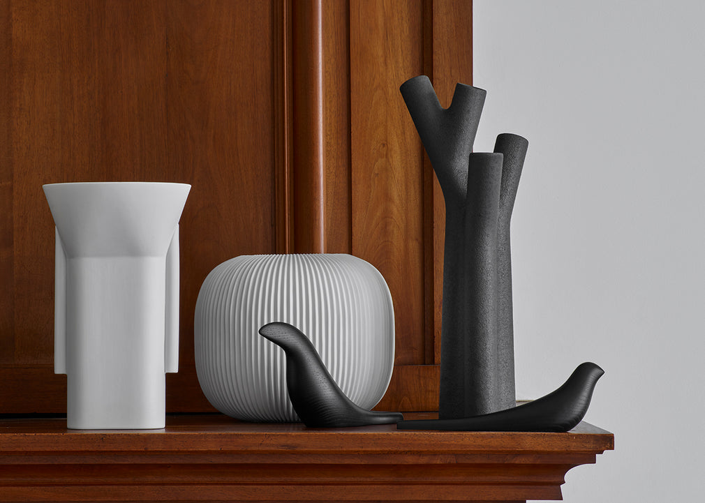 Roseau Vase Black Large