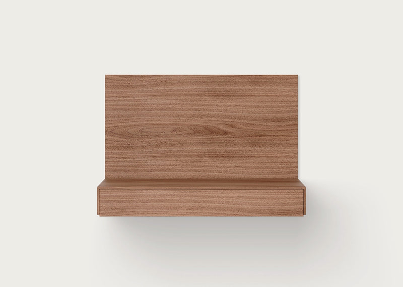 Tana Wall Mounted Desk Black Stained Oak