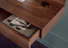 Tana Wall Mounted Desk Black Stained Oak