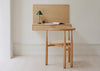 Tana Wall Mounted Desk Black Stained Oak