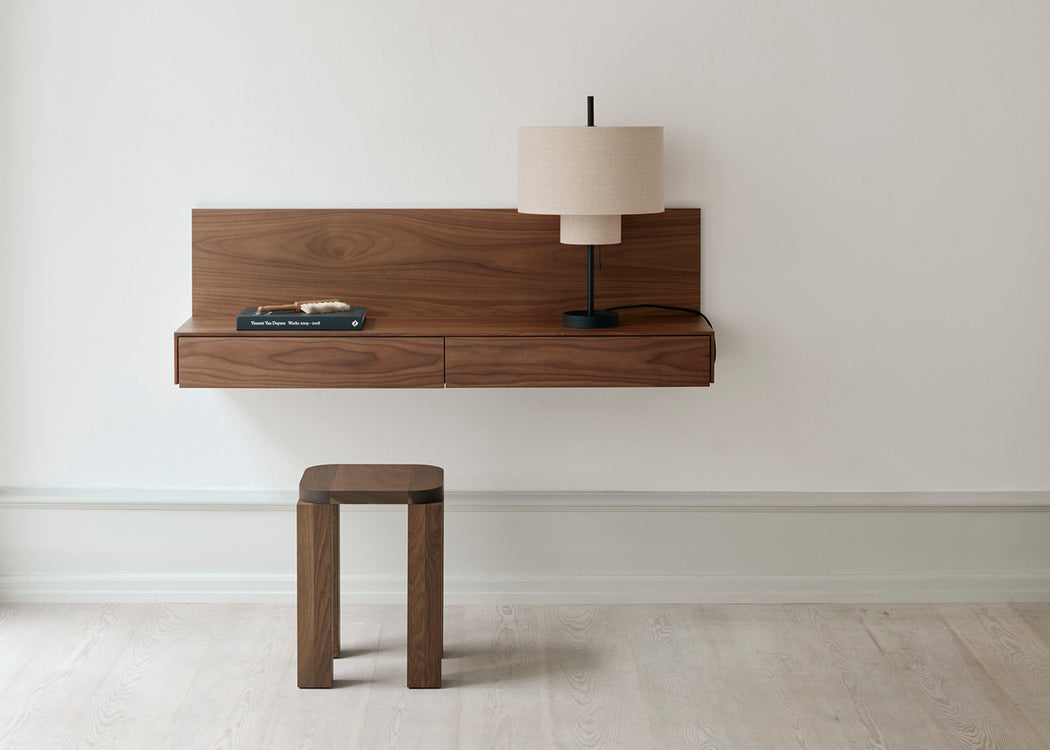 Tana Wall Mounted Media Module Black Stained Oak