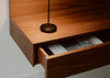 Tana Wall Mounted Media Module Black Stained Oak