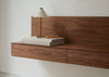 Tana Wall Mounted Media Module Black Stained Oak