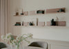Tana Wall Shelf Black Stained Oak