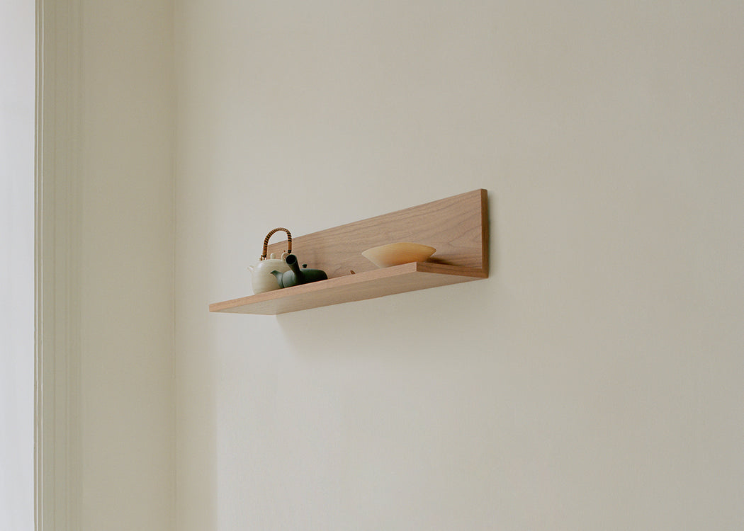 Tana Wall Shelf Black Stained Oak