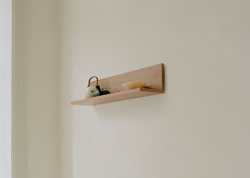 Tana Wall Shelf Black Stained Oak