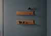 Tana Wall Shelf Black Stained Oak